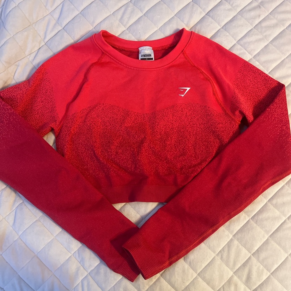 Gymshark Vibrant Red Crew Neck Top